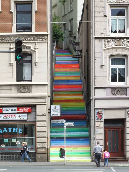 A Collection of Colorful Stairs