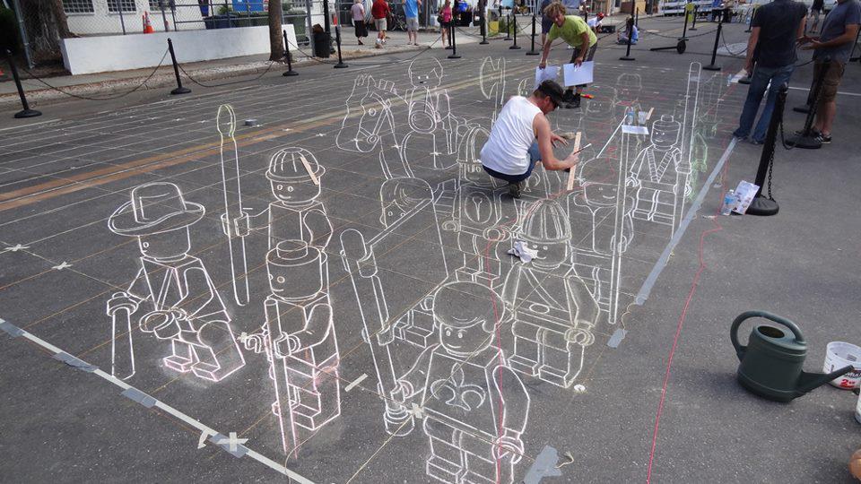lego street art 3d