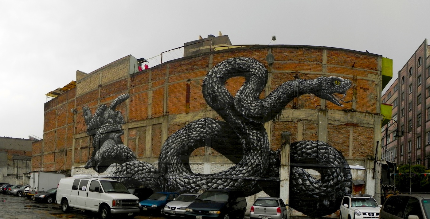 Street Art by ROA in Mexico City