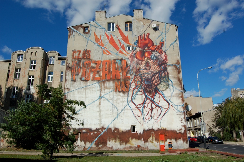 Street Art by LUMP in Lodz, Poland 1