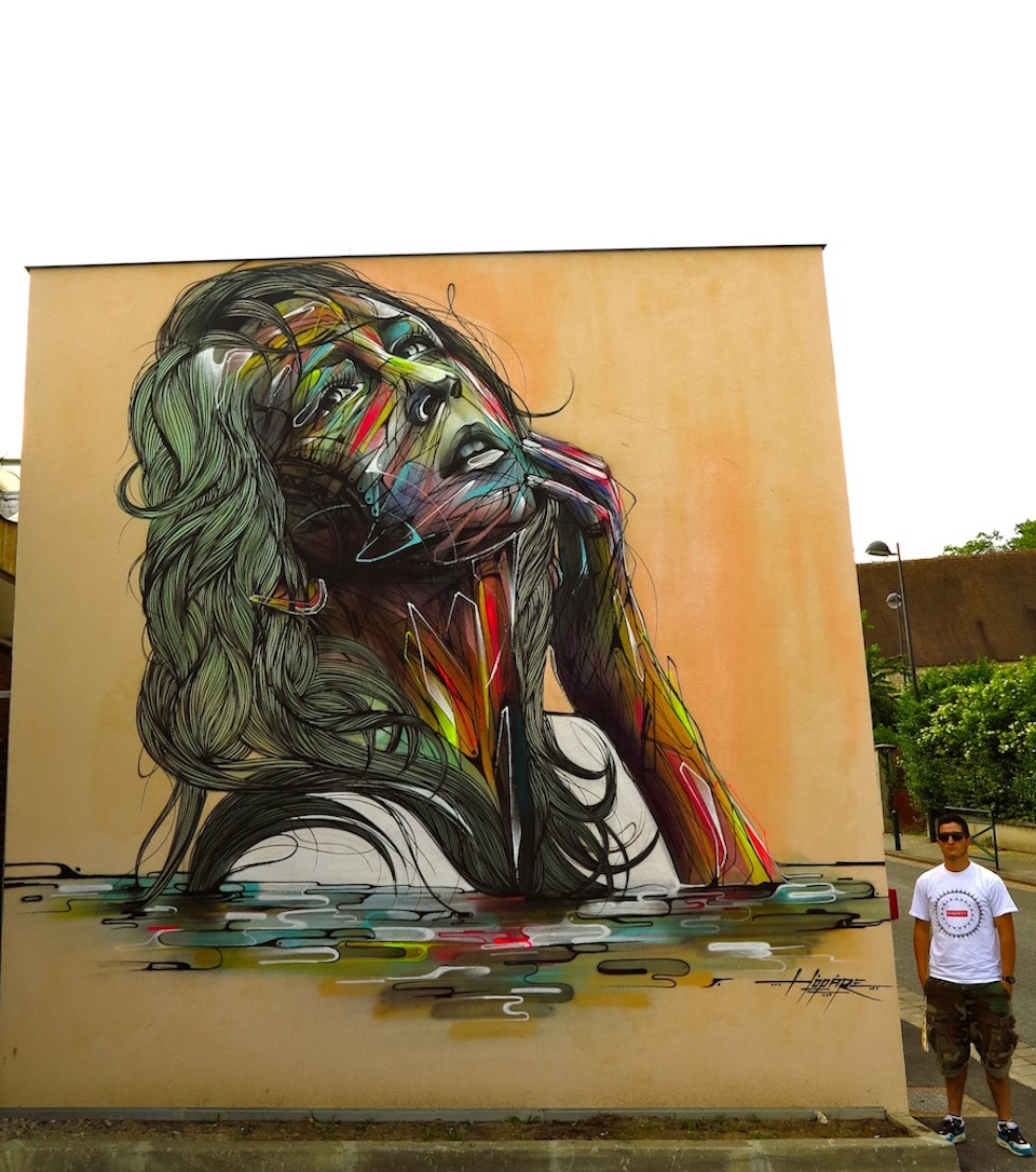 Street Art by Hopare in Orsay, France 1