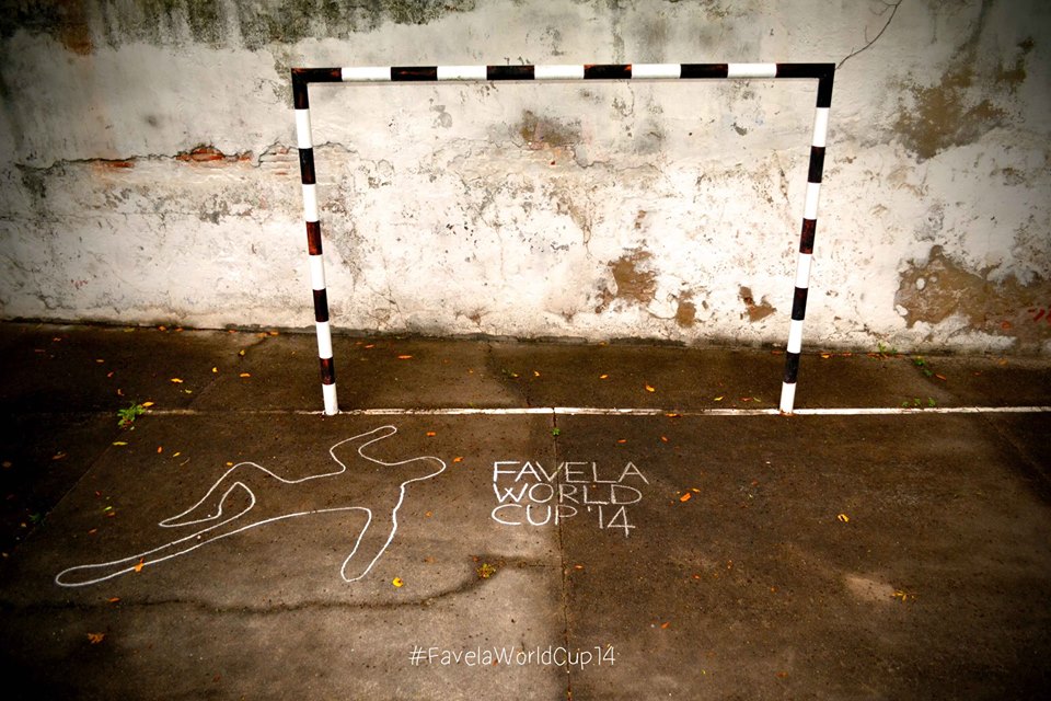 Street Art FIFA World Cup in Rio de Janeiro, Brazil, - #FavelaWorldCup14