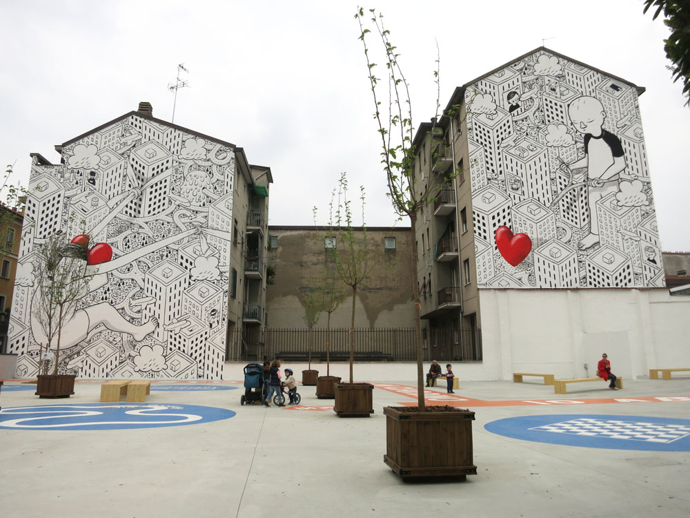 Street Art by Millo in Milano, Italy 2